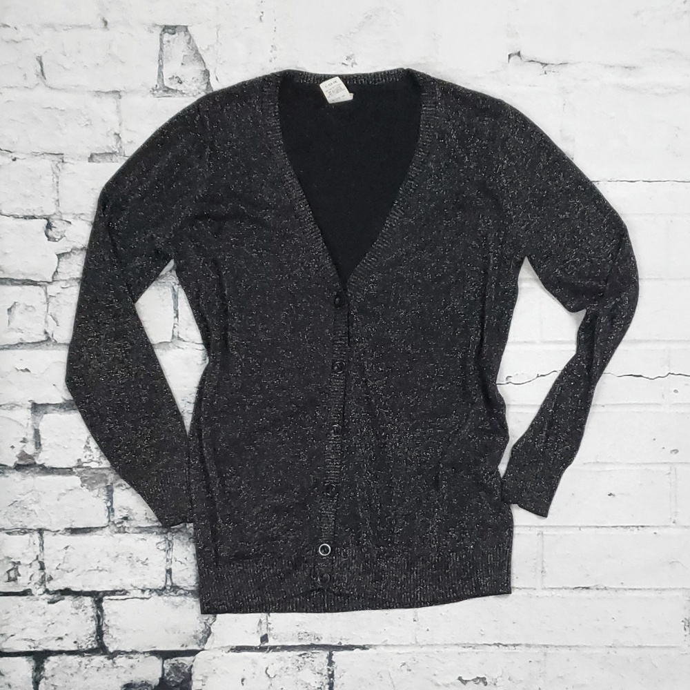 Gold and Black Glittered Cardigan